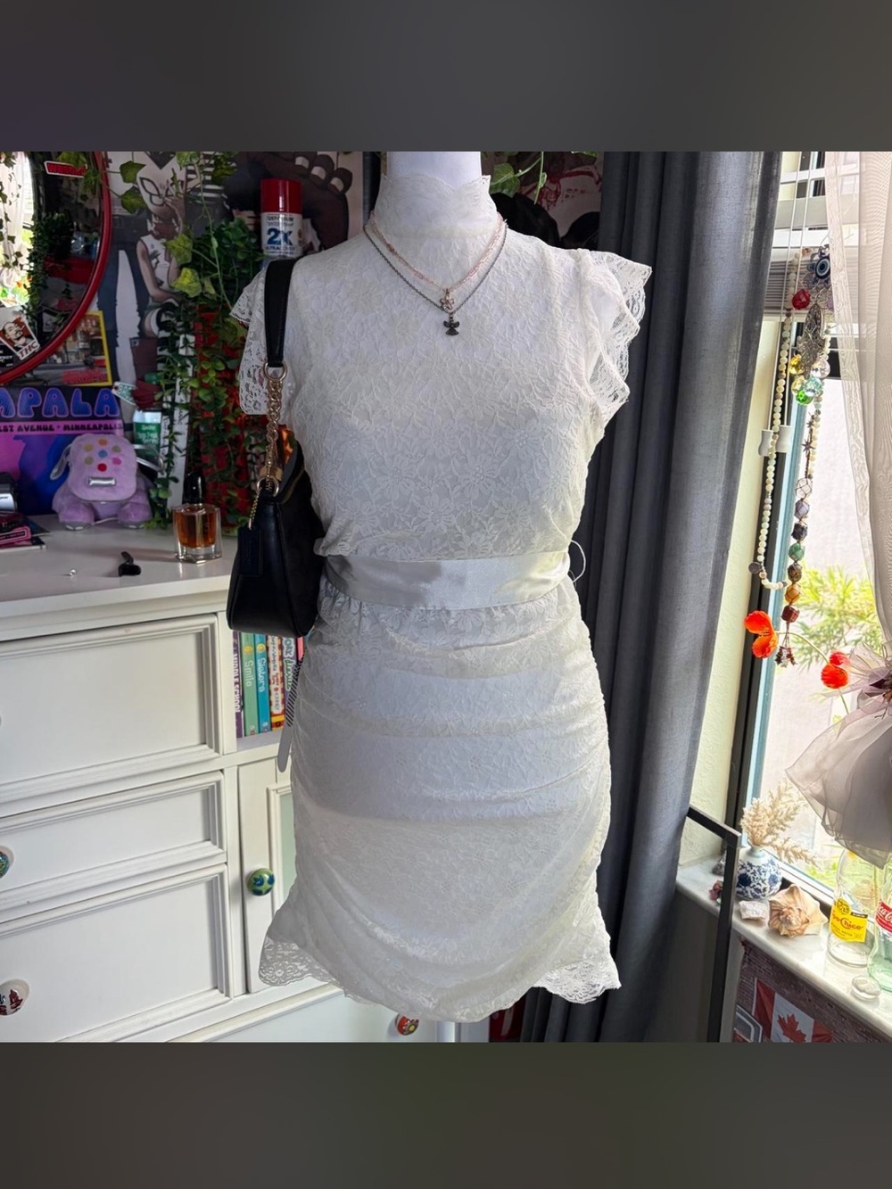 Story On Lace Mini Dress